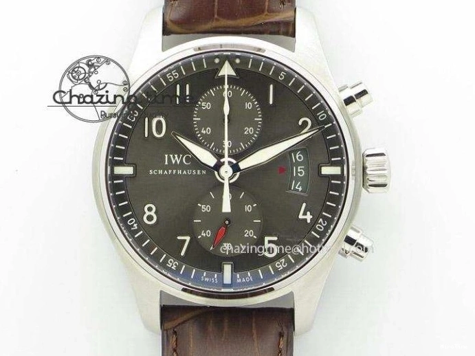 MIROTIME 0319 Portofino IW458101 RG MK 1:1 Best Edition Silver Dial On Red Leather Strap MIYOTA FashionForward 7162